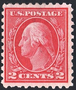 SC#463 2¢ Washington Single (1916) Partial Gum