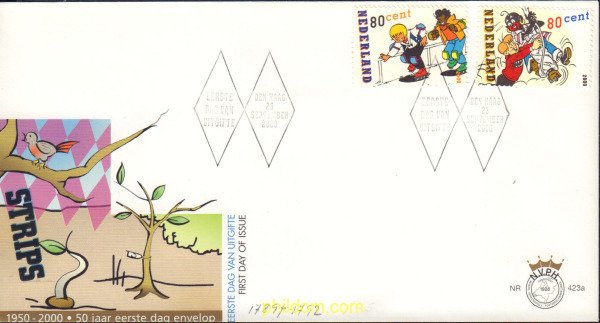 419842 MNH HOLANDA 2000 COMIC SJORS Y SJIMMIE
