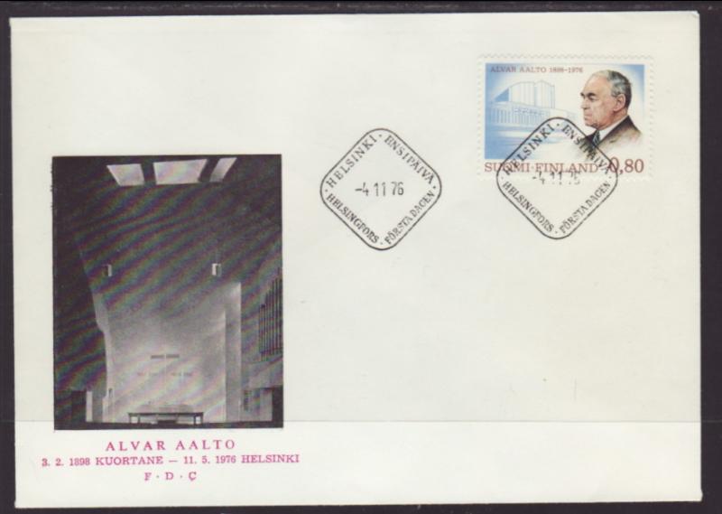 Finland 591 Aalto 1976 U/A FDC