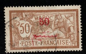 French Morocco Scott 36 Used stamp light cancel, nice centering