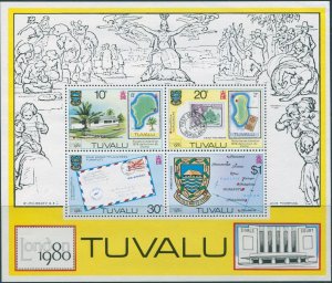 Tuvalu 1980 SG147 London Stamp Exhibition MS MNH