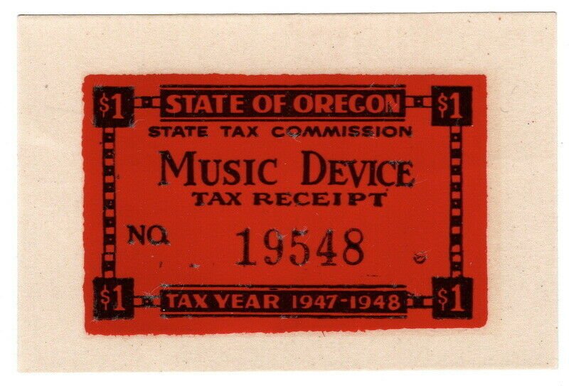 (I.B) US Revenue : Music Device Tax $1 (Oregon)