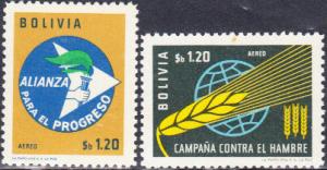 Bolivia #471 & C249 MNH