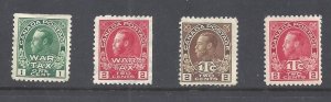 CANADA # MR1, MR2, MR3b & MR4 MINT WAR TAX SELECTION BS28140