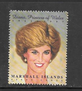 Marshall Islands #645B MNH Single Princess Diana