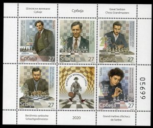 1542 SERBIA 2020 - Chess Masters of Serbia - MNH Booklet