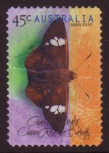 Australia 1998 Sc#1690, SG#1810 45c Butterfly Red Eye USED. 