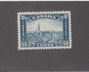 CANADA # 176 VF-MLH 50cts DULL BLUE SHADE GRAND-PRE CAT VALUE $300