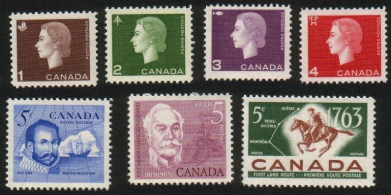 Canada - #401/413 Stamp Lot from 1963 - MNH * PO Fresh