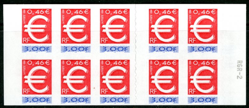 France 2691a complete booklet MNH mint below face      (Inv 001397.)