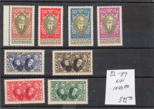 LIECHTENSTEIN  82-89   MNH