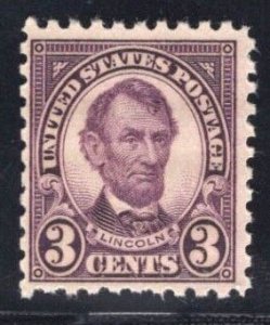 MOMEN: US STAMPS #584 3c MINT OG NH LOT #78386-4