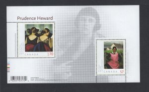 Canada #2396  (2010 Prudence Heward Art sheet of 2)  VFMNH CV $6.00