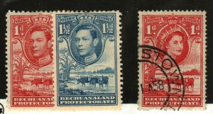 Bechuanaland Protectorate #125-6 MH, 155 used