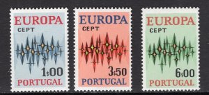 Portugal  #1141-1143  MNH  1972  Europa