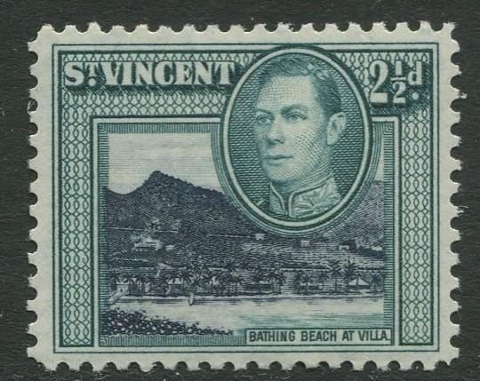 St Vincent - Scott 145- KGV Definitive -1938 - MLH - Single 2.1/2p Stamp