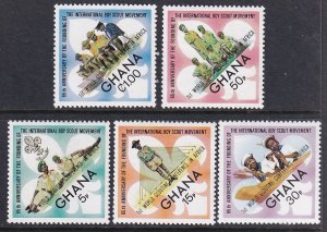 Ghana 484-488 Boy Scouts MNH VF