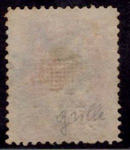 H GRILL US Stamp #137 USED SCV $400. Stunning New York Foreign Mail Cancel.