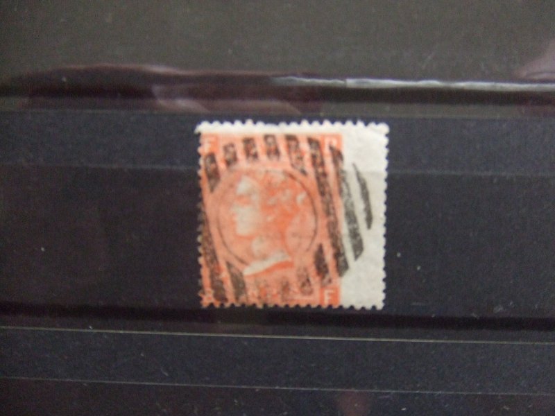 QV 1865 4d vermillion SG94 plate 10 #2