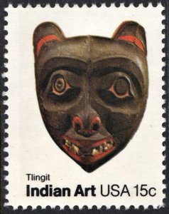 SC#1836 15¢ Indian Masks: Tlingit Tribe Single (1980) MNH