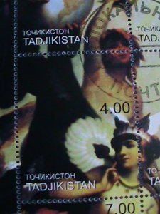 TAJIKISTAN-CHRISTOPHER COLUMBUS & HIS GLOBE-NUDE PAINTING- COLLECTIBLE-S/S