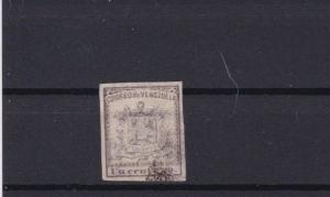 VENEZUELA 1862 IMPERF   STAMP 1c BROWN   USED  CAT £325      REF 6288