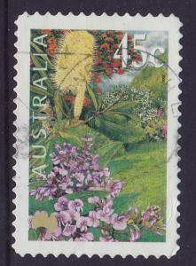 Australia #1823 2000 Gardens -Banksia & Sasparilla used 45c
