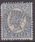 Queensland sc#114 1897 2p QV used