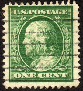 1908, US 1c, Franklin, Used, Sc 331