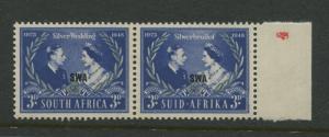 South West Africa - Scott 159 - Silver Wedding Issue -1948-MNH-Pair Stamps