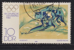 Germany DDR 2063 Olympic Bobsledding 1980