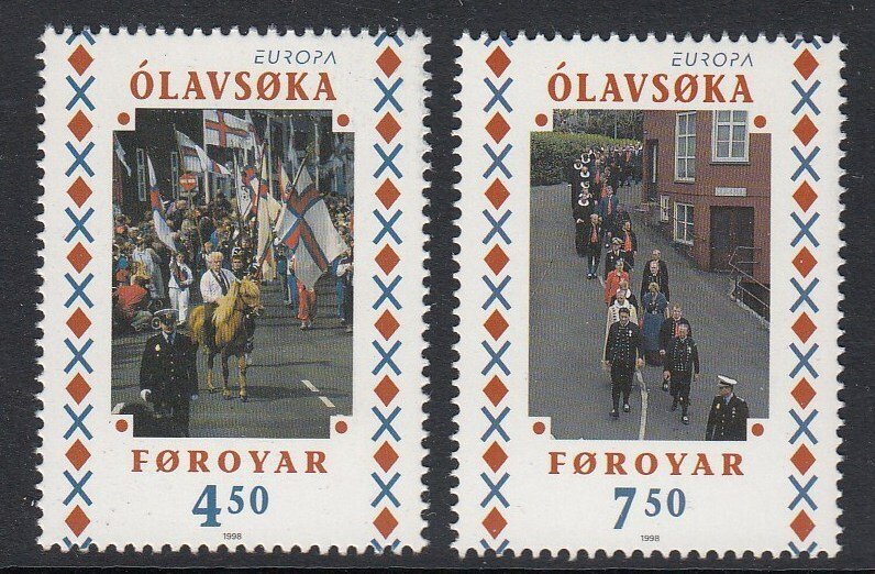 Faroes 336-7 Europa mnh