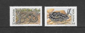 SNAKES - MOLDOVA #73-4   MNH