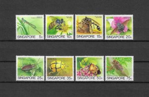 SINGAPORE 1985/9 SG 491a/98a 'LEIGH MARDON LTD' MNH