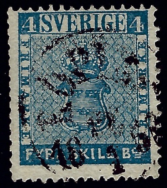 Sweden Attractive Sc#2 Used Fine hr Cat $70.00...Sweden is Hot Now!