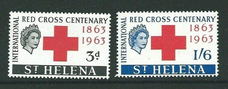 ST.HELENA SG191/2 1963 RED CROSS  MNH