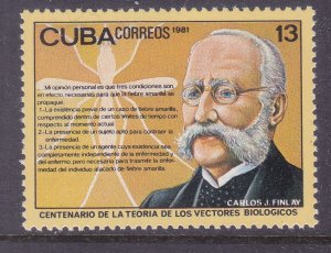Cuba 2431 MNH 1981 Carlos J Finlay Biological Vectors Theory