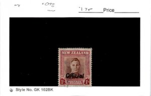 New Zealand, Postage Stamp, #O98 Used, 1946 Official (AB)