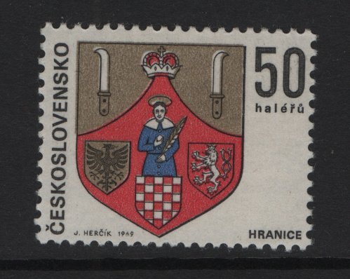 Czechoslovakia #1653  MNH  1969  Coat of arms 50h Hranice