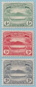 SOLOMON ISLANDS 8 - 10  MINT HINGED OG * NO FAULTS VERY FINE! - P186