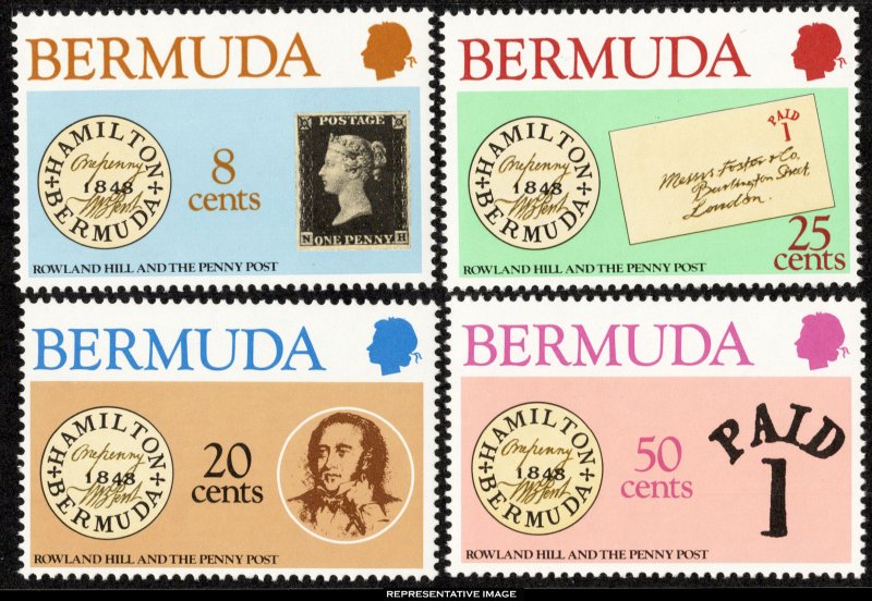 Bermuda Scott 389-392 Mint never hinged.