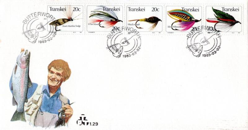 Transkei - 1983 Fishing Flies FDC SG 116-120