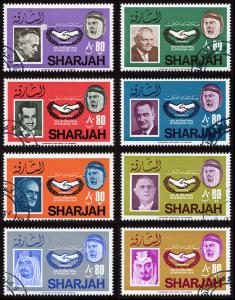 Sharjah Mi 213-220 cto-h set/8 1966 Int'l Cooperation Yr-ICY