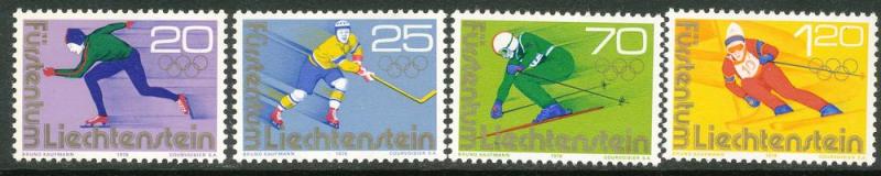 Liechtenstein #576-579 mint set, Olympics