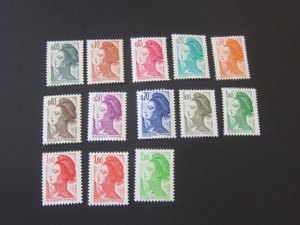 France 1982 Sc 1783-9,1791,1794-5,97-9 MNH