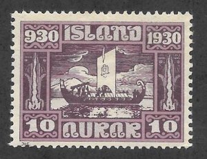 ICELAND Scott 155 Mint 10 Aur Viking Funeral 2018 CV $10.00