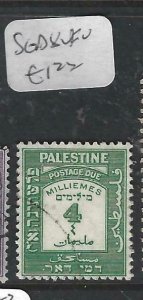 PALESTINE  (PP1806B)  POSTAGE DUE  4 M     SG D8  VFU