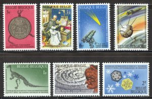 Belgium Scott 664-70 MNHOG - 1966 National Scientific Heritage - SCV $2.15