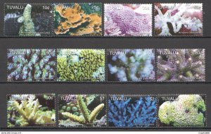 2006 Tuvalu Corals Marine Life #1291-1302 Michel 25 Euro Mnh Fat049 