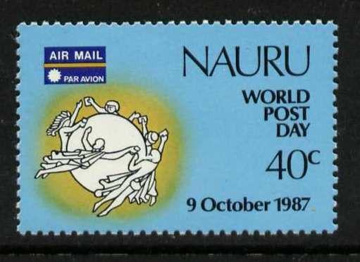 Nauru 338-9 MNH UPU, Map